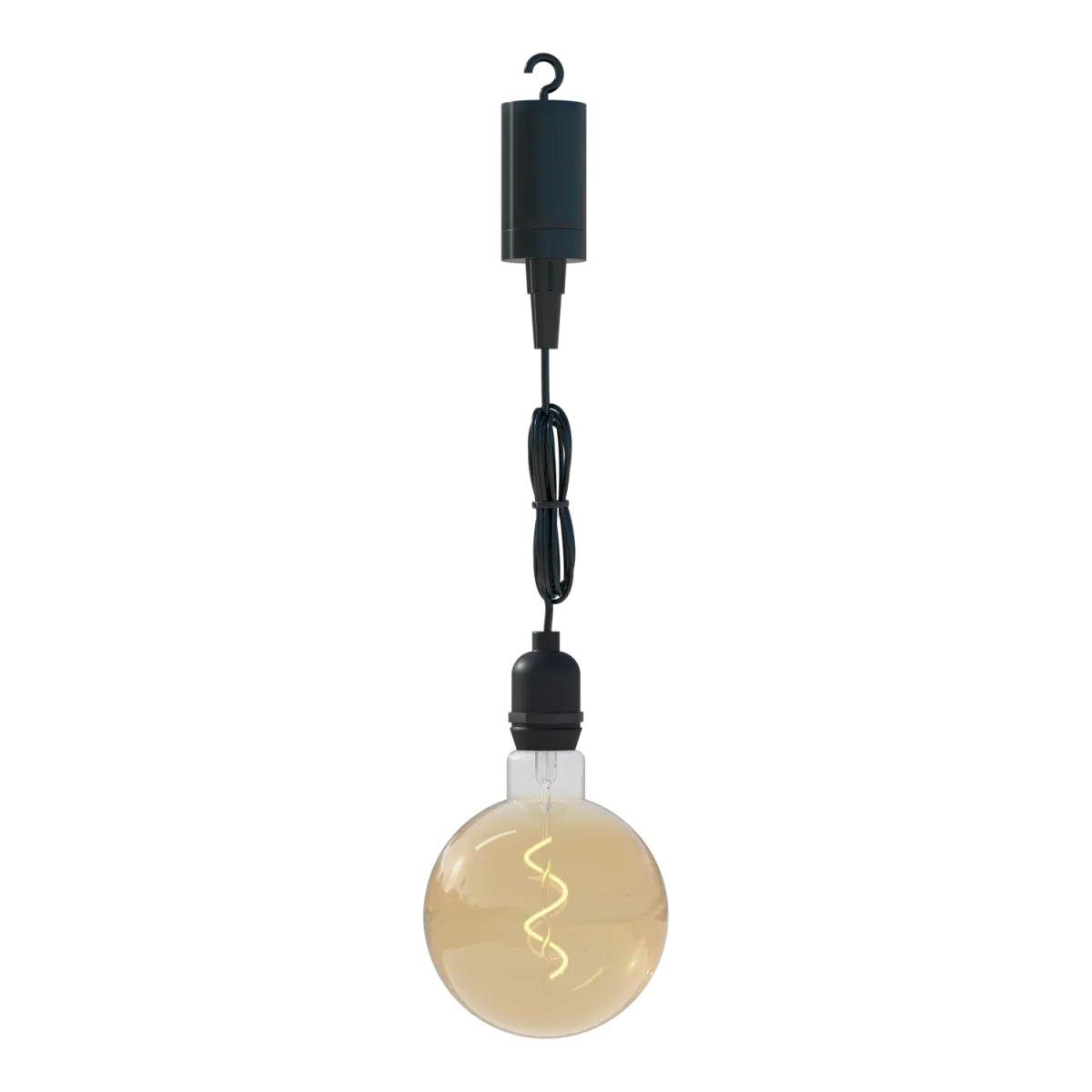 Lampada a sospensione a LED - 1W - 2200K - Nero
