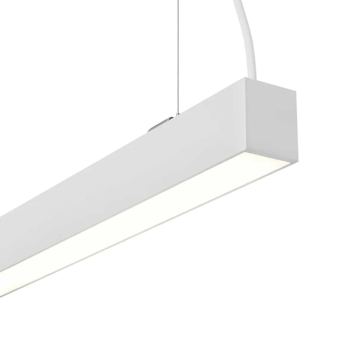 Lampada lineare LED a sospensione 120cm - 4000K - Con cavo di alimentazione da 1,5 m - 28W - 3100 lumen - Bianco - Garanzia 5 anni - cavi di sospensione 1,5 m