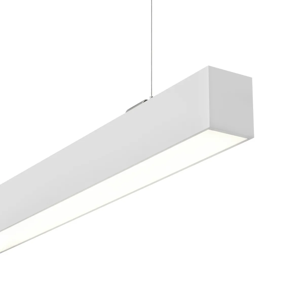 Lampada lineare LED a sospensione 150cm - 4000K - cavi di sospensione 1,5 m - 40W - 4400 lumen - Bianco - Garanzia 5 anni