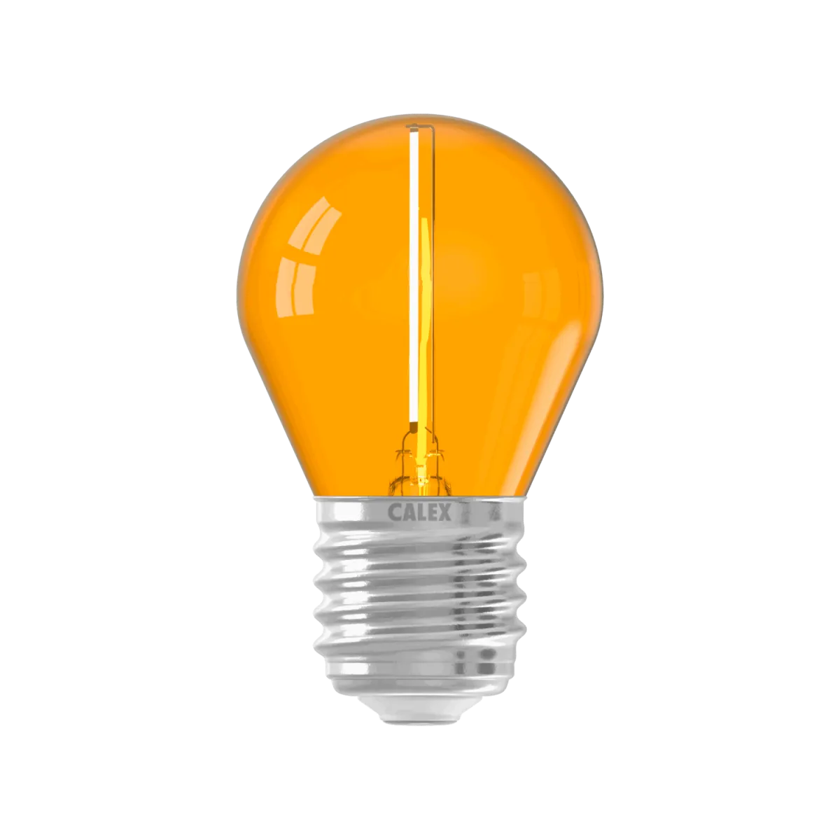 Lampadina a globo LED colorato - Arancia - E27 - 1W - 240V