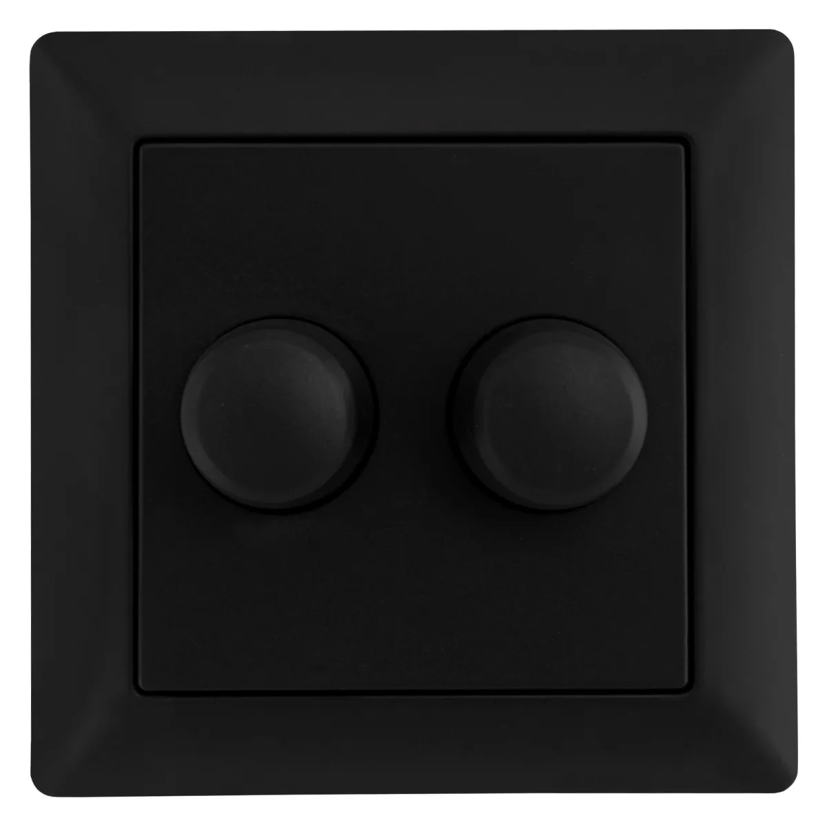 Pulsante Dimmer LED DUO - Premere/girare - Nero