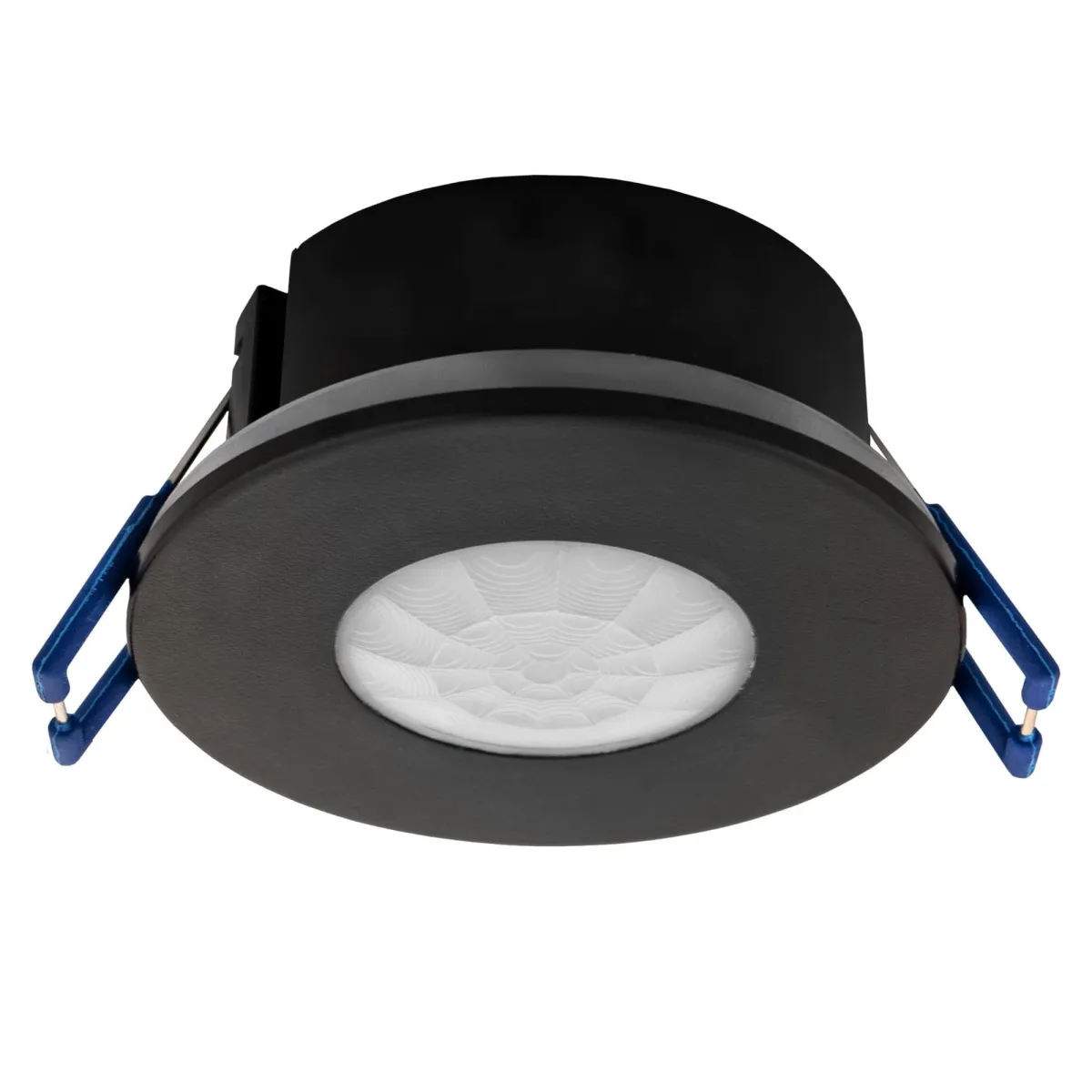 Sensore di Movimento da incasso Nero 360° Con Interruttore Crepuscolare Portata di 8M Max. 600W IP65