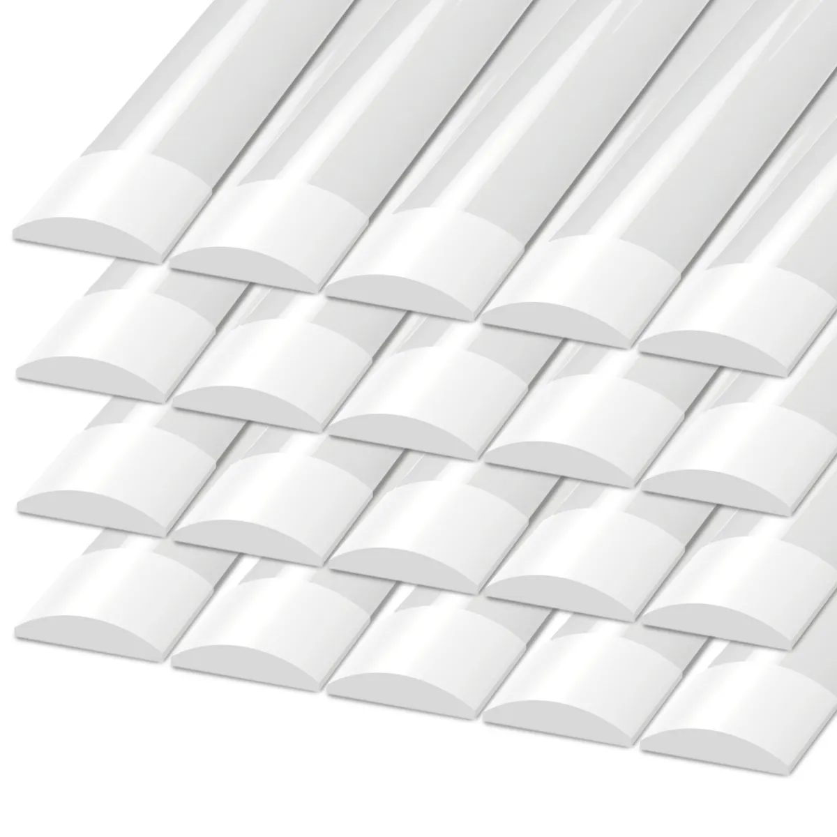 Set da 20 Plafoniere LED 120 cm - LED Samsung - IP20 - 30W - 140 lm/W - 4000K - 5 anni di garanzia