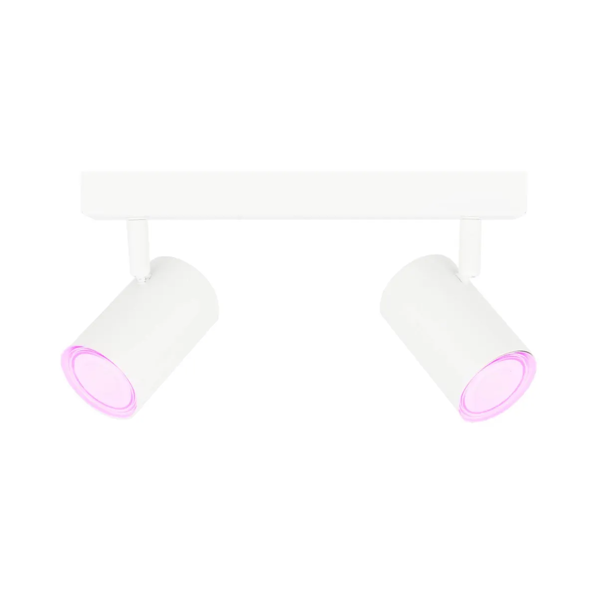 Smart Faretto da soffitto LED Orientabili - 4.9W - RGB+CCT - Bianca - 2 Posti - Attacco GU10