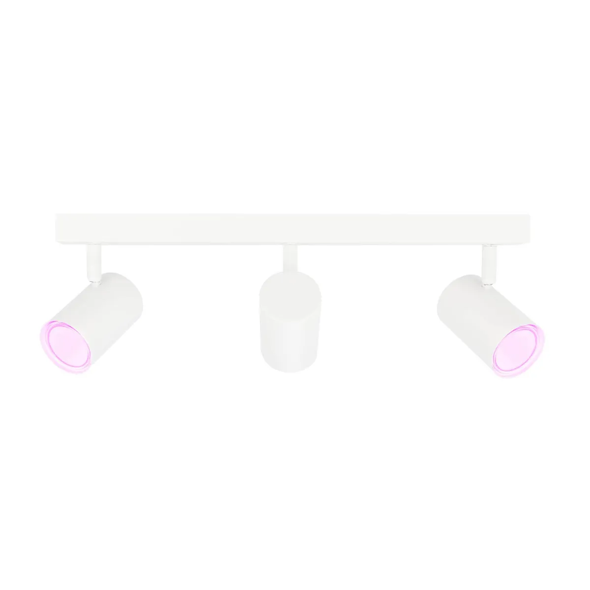 Smart Faretto da soffitto LED Orientabili - 4.9W - RGB+CCT - Bianca - 3 Posti - Attacco GU10