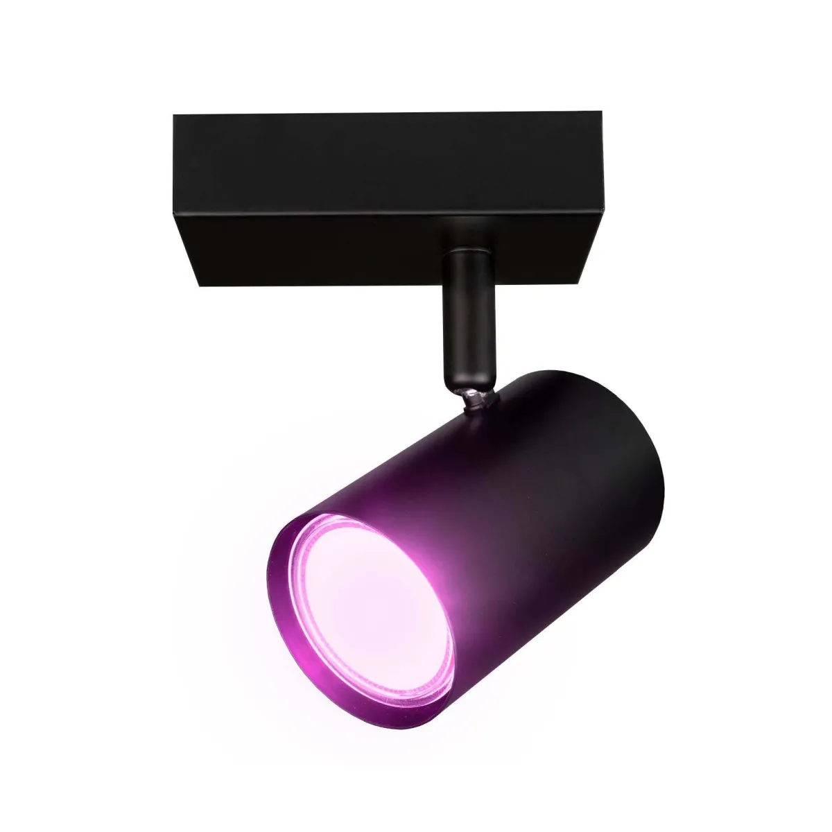 Smart Faretto da soffitto LED Orientabili - 4.9W - RGB+CCT - Nera - Attacco GU10