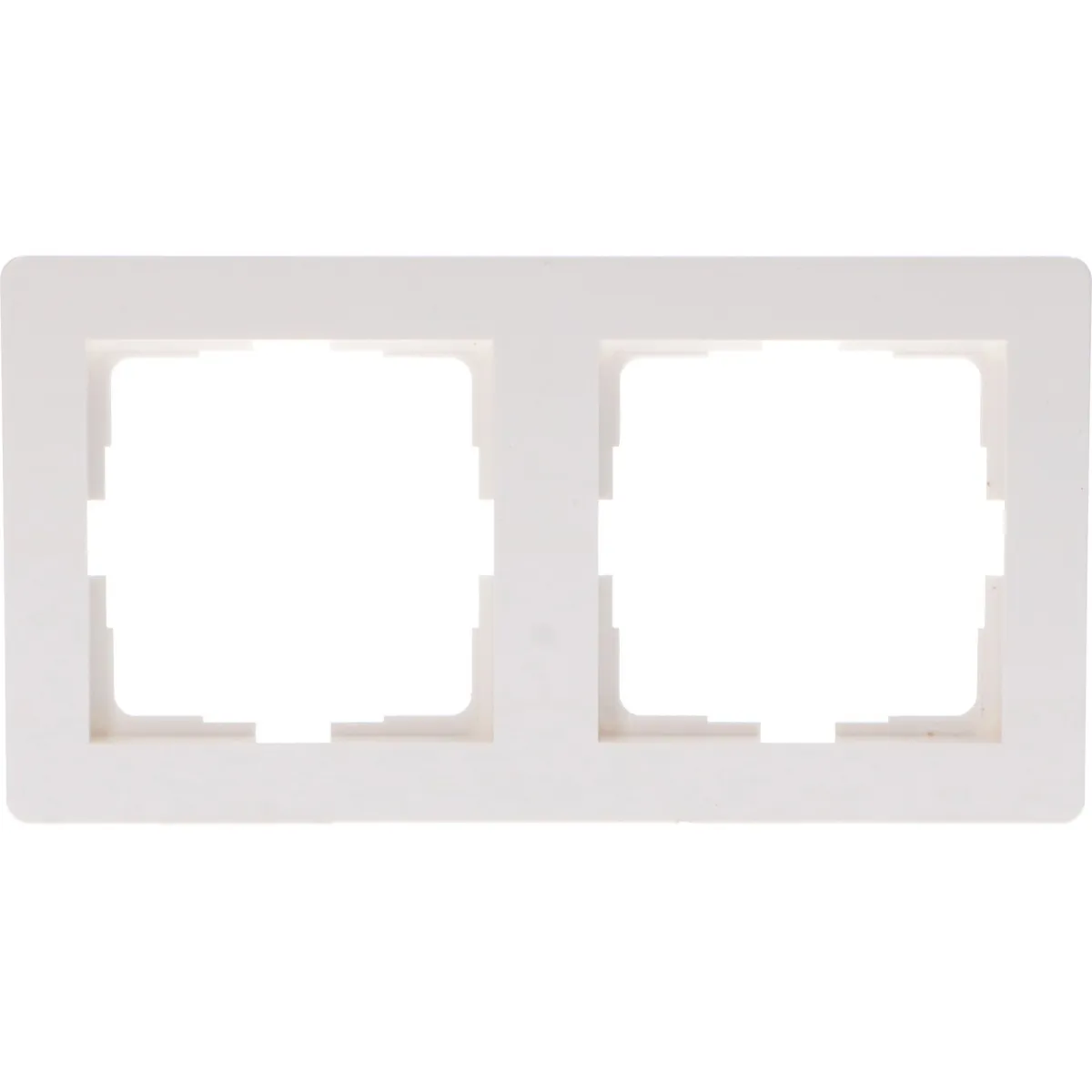 Telaio di copertura Doppio per Presa - 55x55mm - Bianco