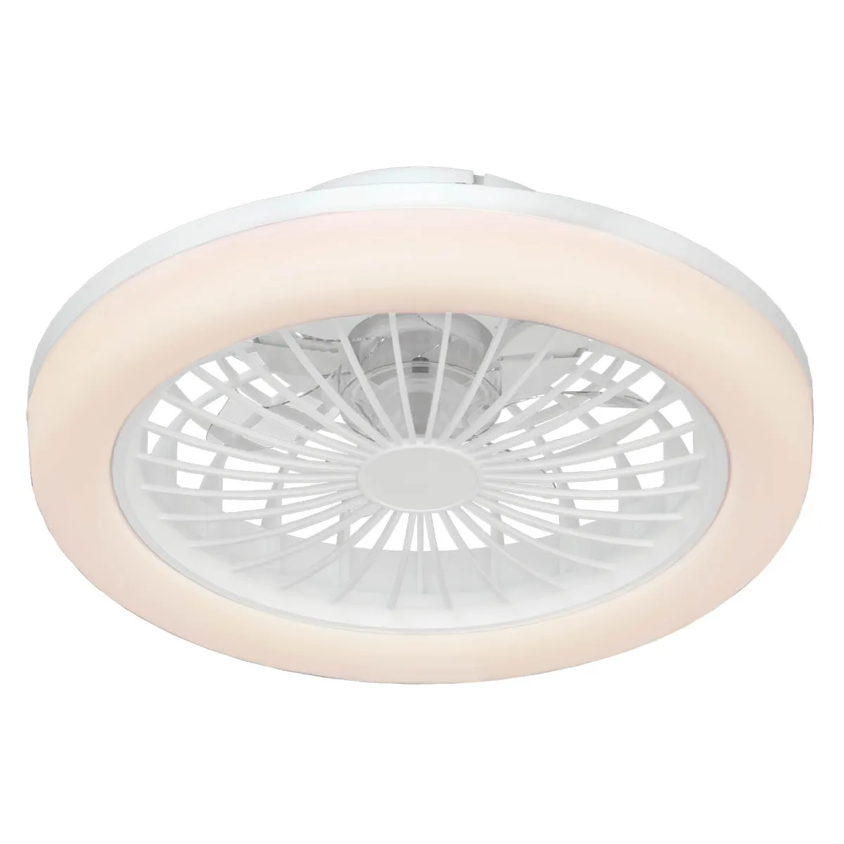 Ventilatore da Soffitto LED - Bianco - Dimmerabile - 24W - 2700K-6000K - Incl. Telecomando