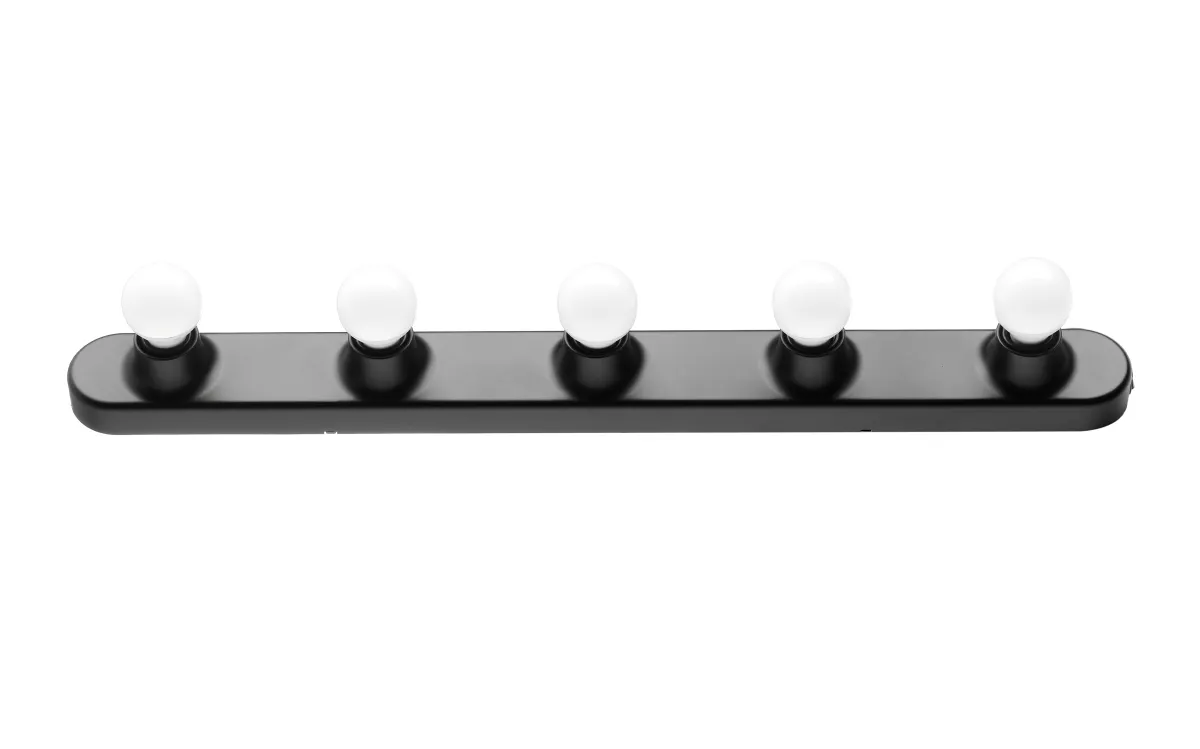 Applique e14 5 luci senza lampadina Nero: Hollywood