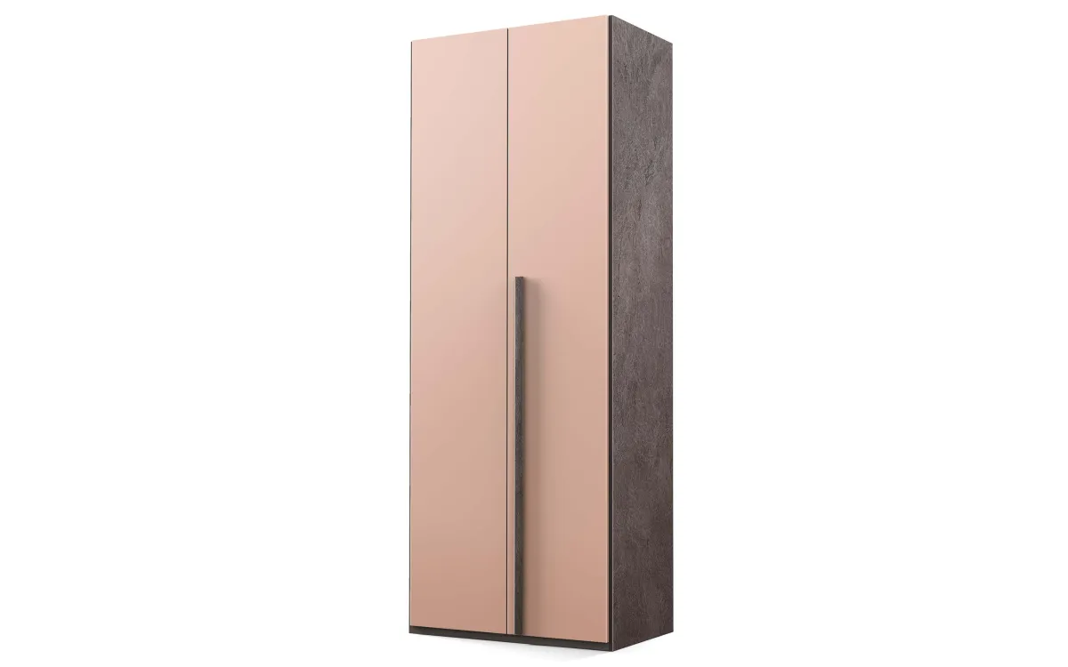 Armadio 2 ante battenti bronzo, rosa retro: Sirio