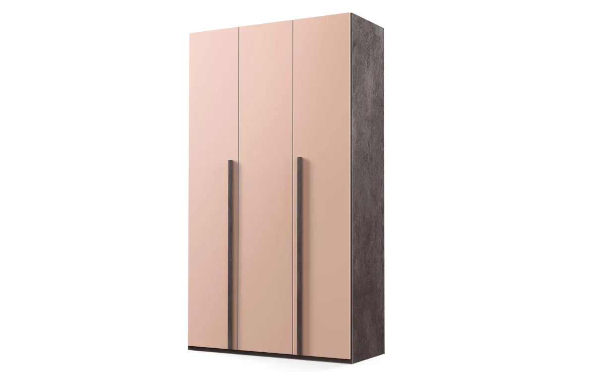 Armadio 3 ante battenti bronzo, rosa retro: Sirio