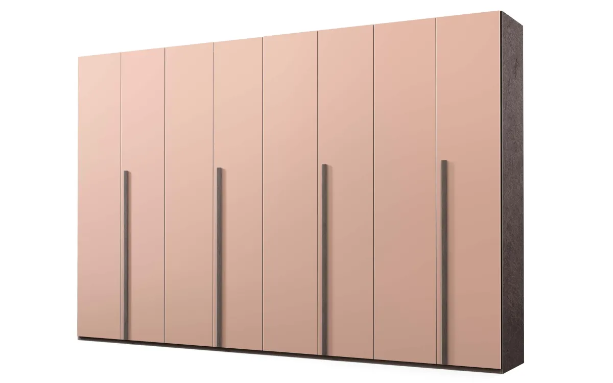 Armadio 8 ante battenti bronzo, rosa retro: Sirio