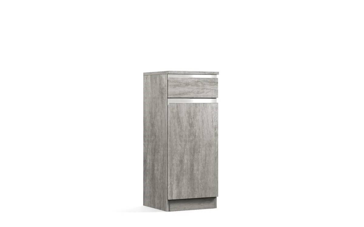 Base 1 anta destra 1 cassetto beton grey: Vittoria