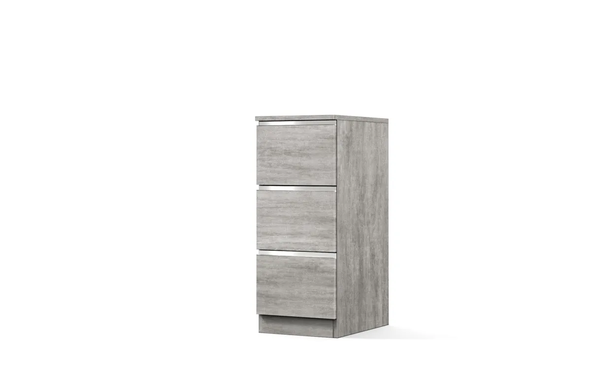 Base 3 cestoni beton grey: Vittoria