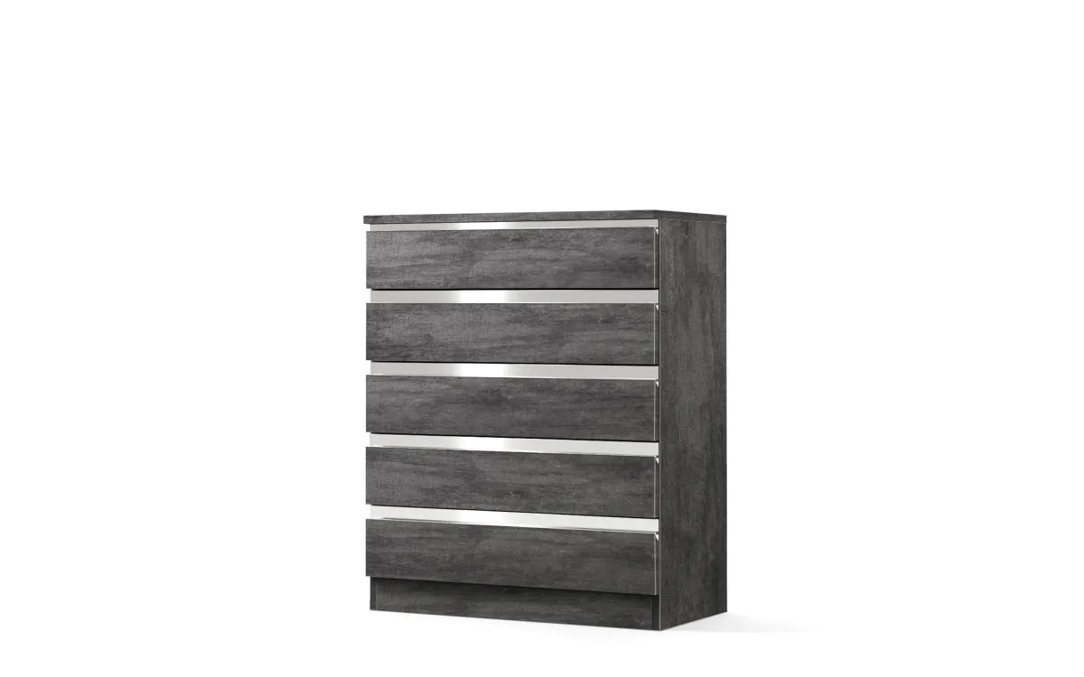 Base 5 cassetti beton dark: Vittoria