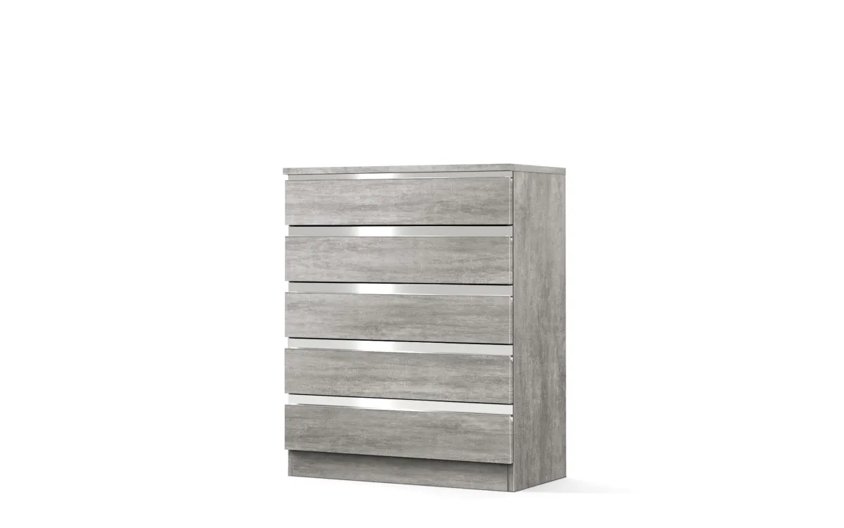Base 5 cassetti beton grey: Vittoria