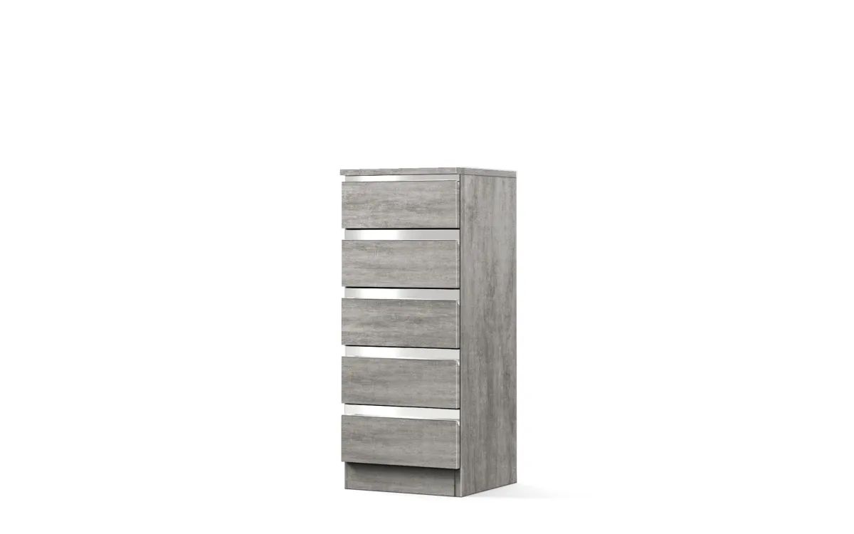 Base 5 cassetti beton grey: Vittoria