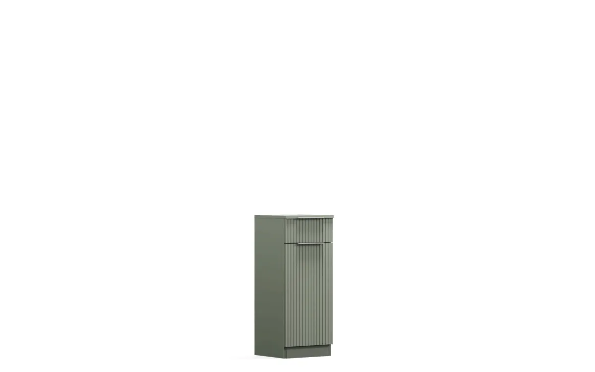 Base destra 1 anta 1 cassetto verde oliva: Alba