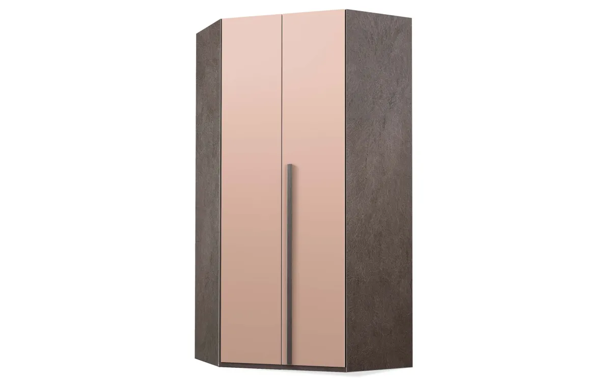 Cabina armadio 2 ante bronzo, rosa retro: Sirio