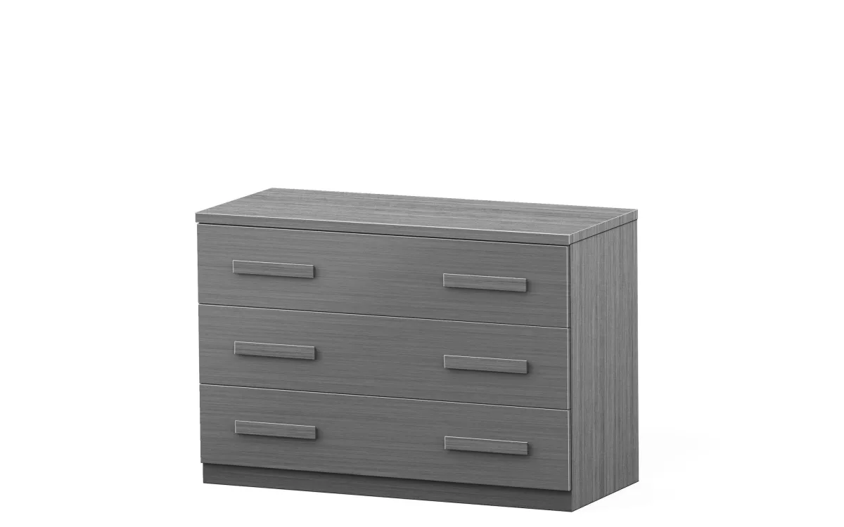 Comò xl 3 cassetti iron gray: Sirio