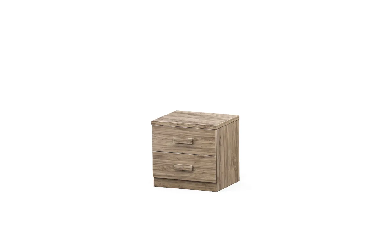 Comodino xs 2 cassetti effetto noce oro: Sirio
