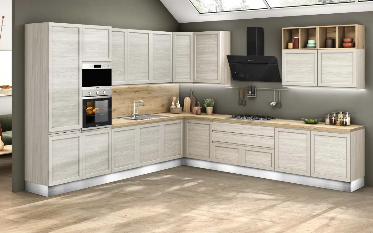 Cucina chic, con cestoni estraibili: Gloria