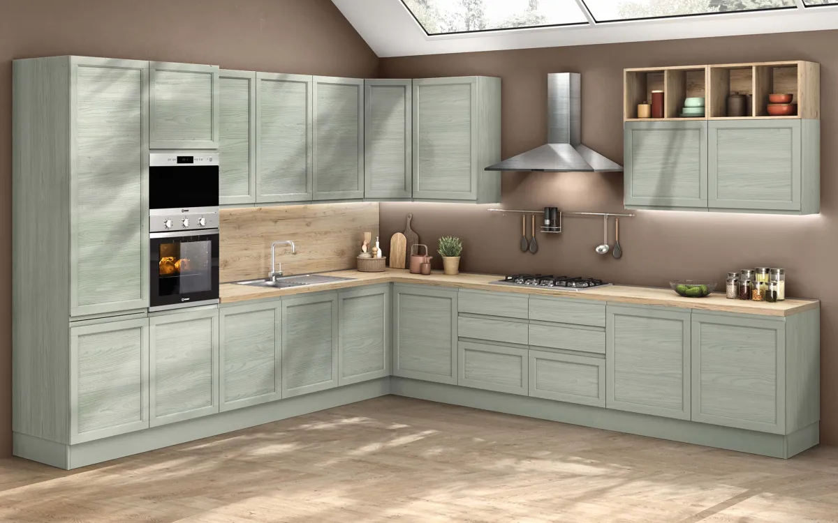 Cucina chic, con cestoni estraibili: Gloria
