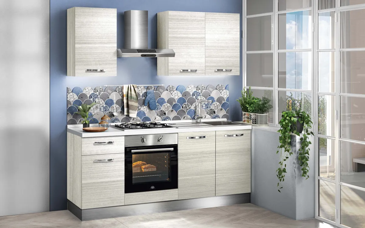 Cucina completa con forno e cappa: Athena