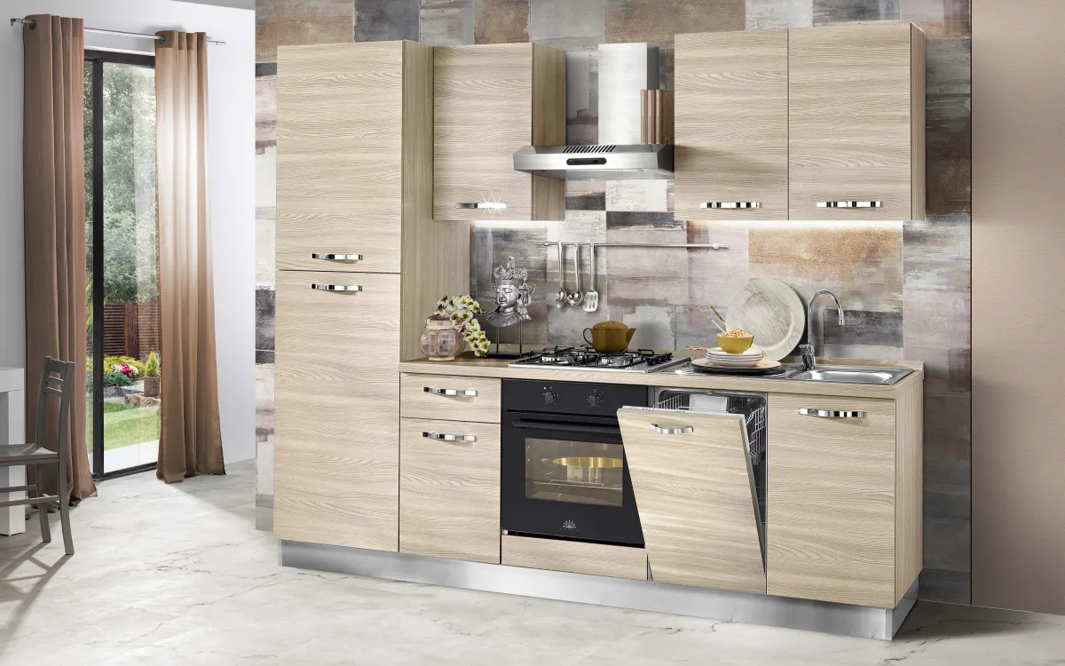 Cucina completa con forno e cappa: Athena