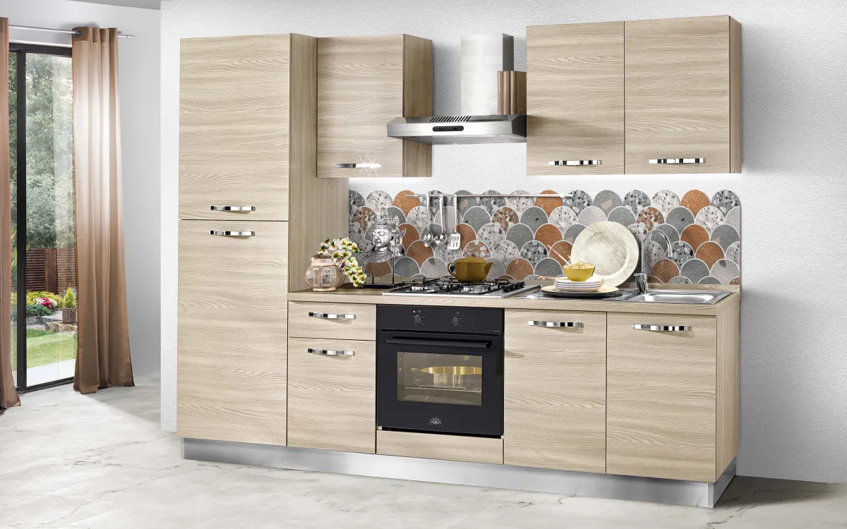 Cucina completa con forno e cappa: Athena
