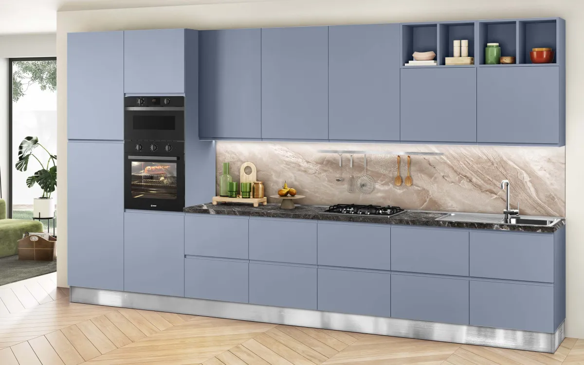 Cucina componibile blue avio opaco: Alice