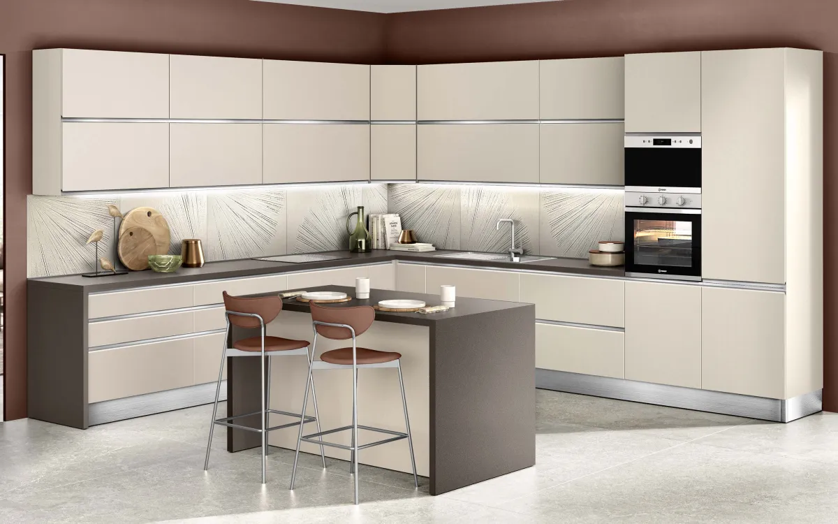 Cucina componibile zinco shine laccato opaco: Veronica