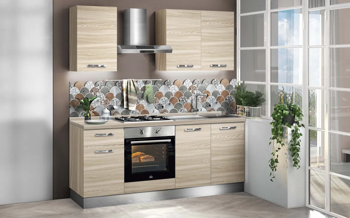 Cucina con elettrodomestici base: Athena