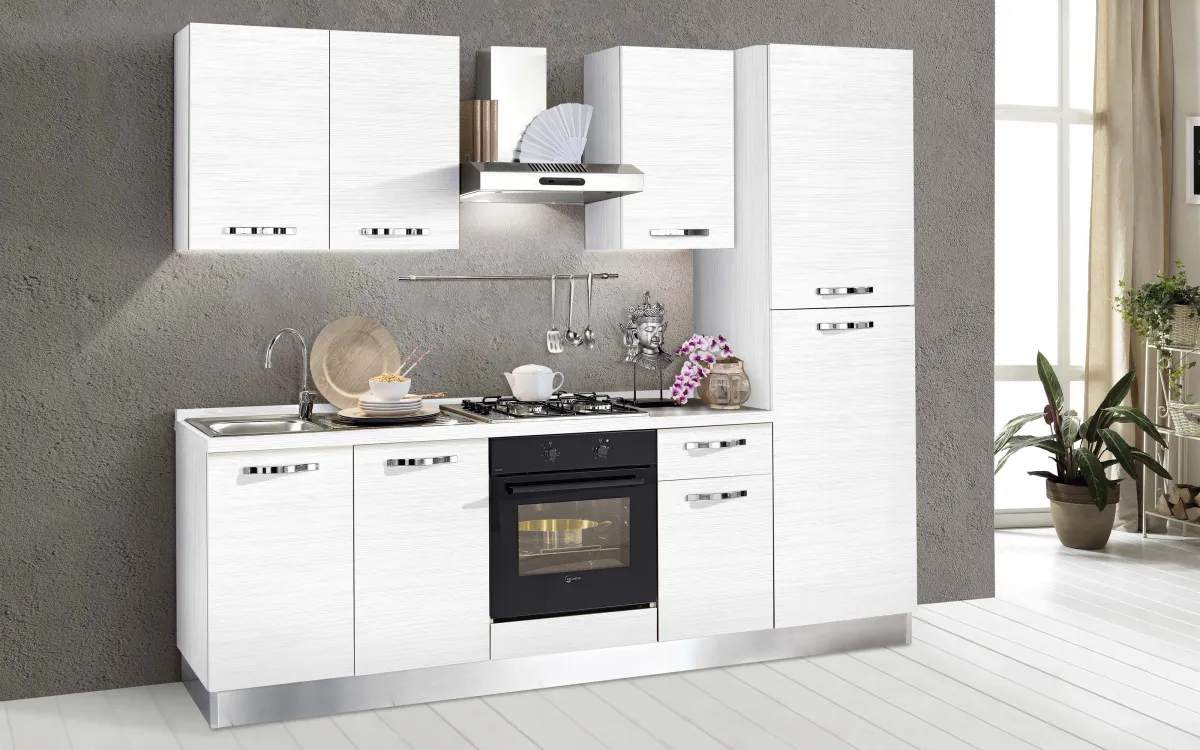 Cucina fissa bianco larice: Athena