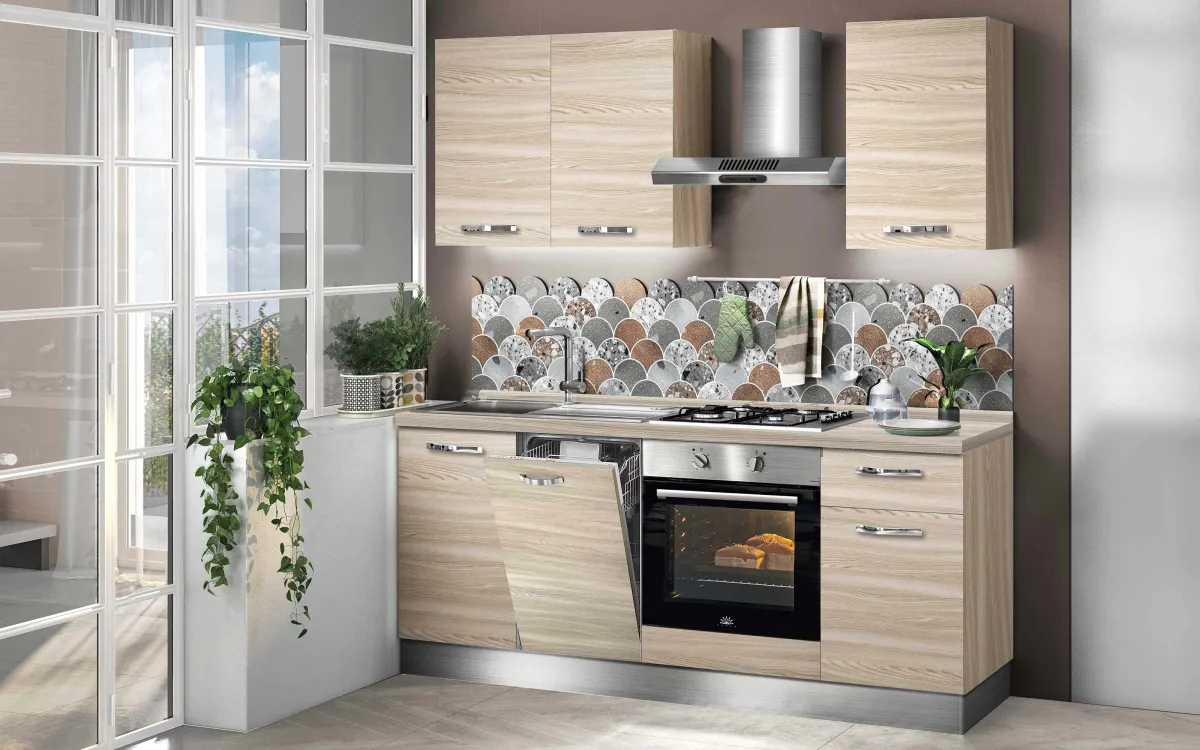 Cucina fissa senza frigo: Athena
