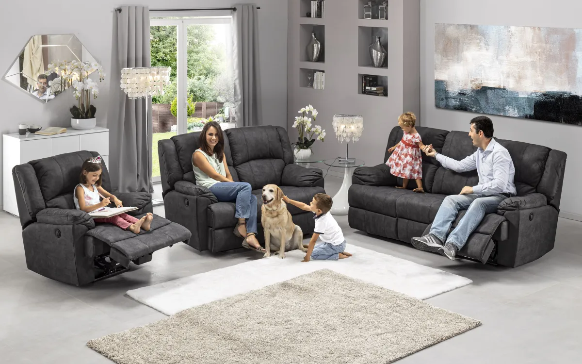 Divano 3 posti con 2 recliner: Barbados