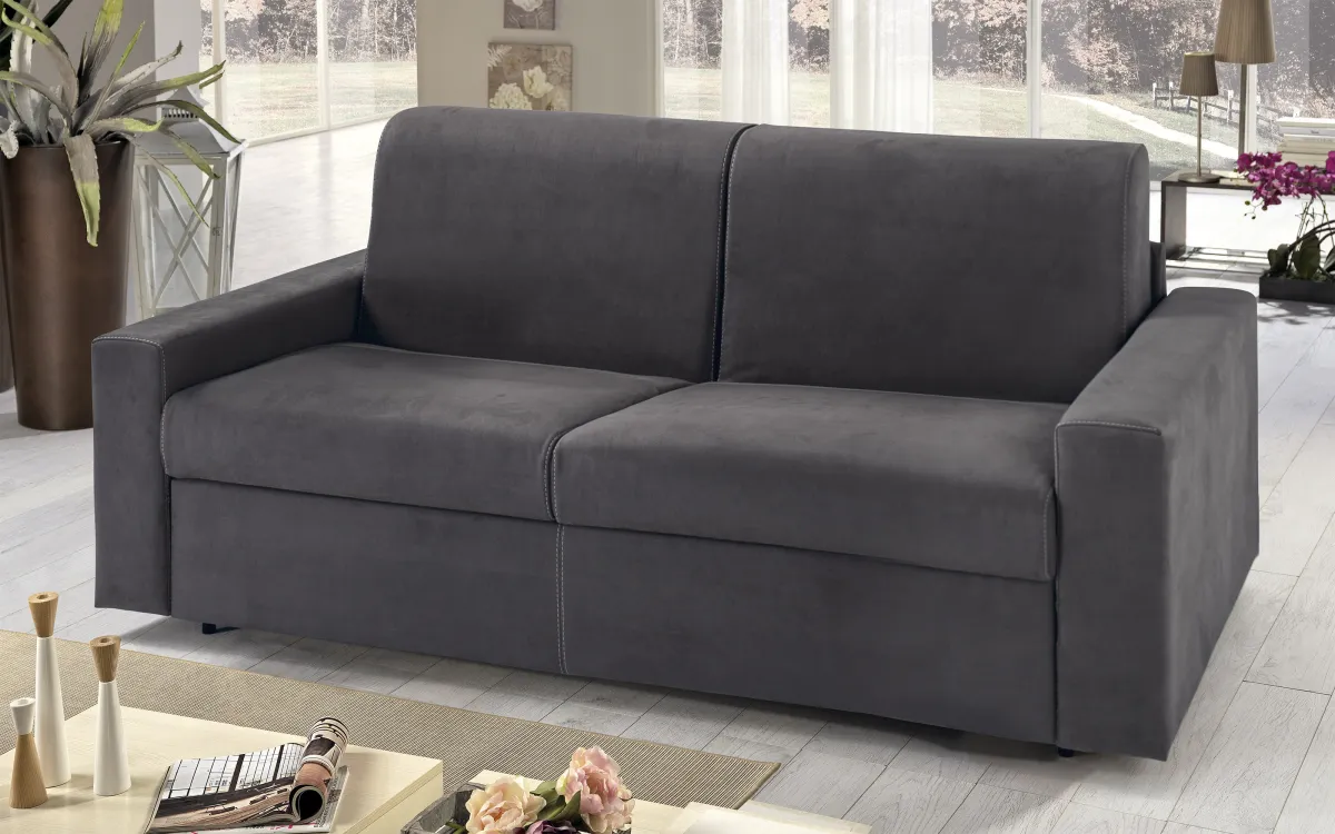 Divano Letto economico, antracite: Gea