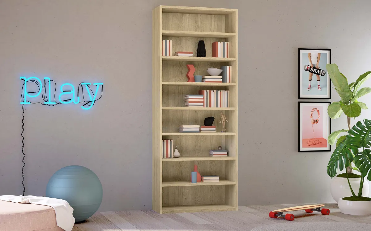 Libreria 1 vano rovere nodato: Bit