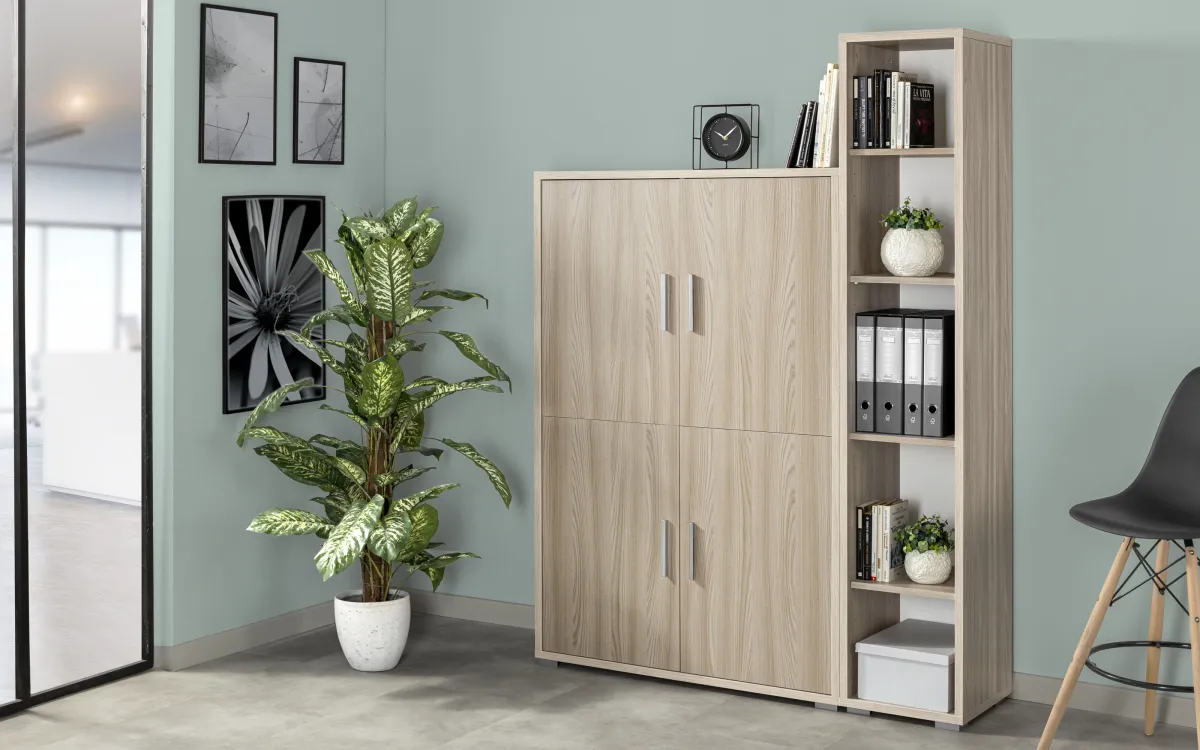 Libreria effetto olmo chiaro: Double