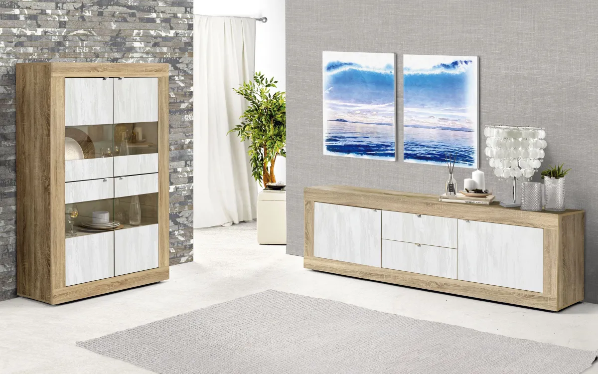 Madia Industrial effetto Legno 2 ante: Basic