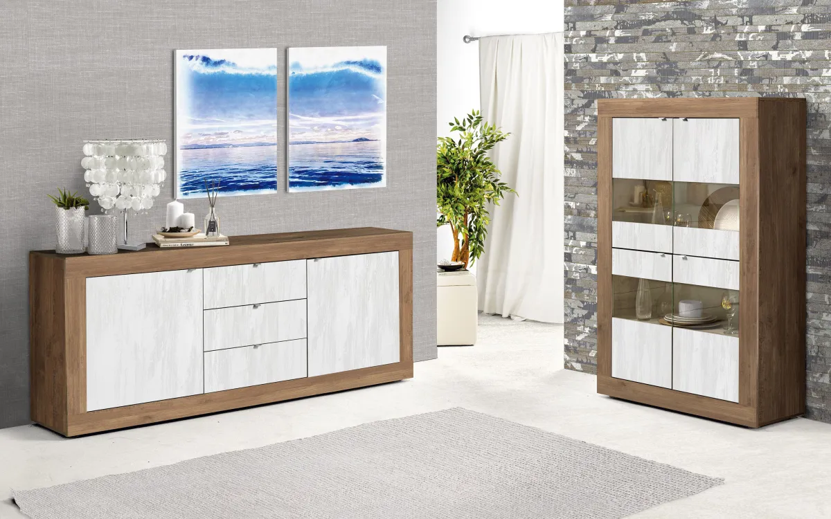Madia Industrial effetto Legno 2 ante: Basic