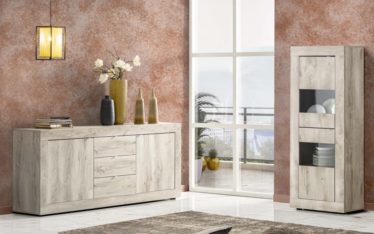 Madia Industrial effetto Legno 2 ante: Basic