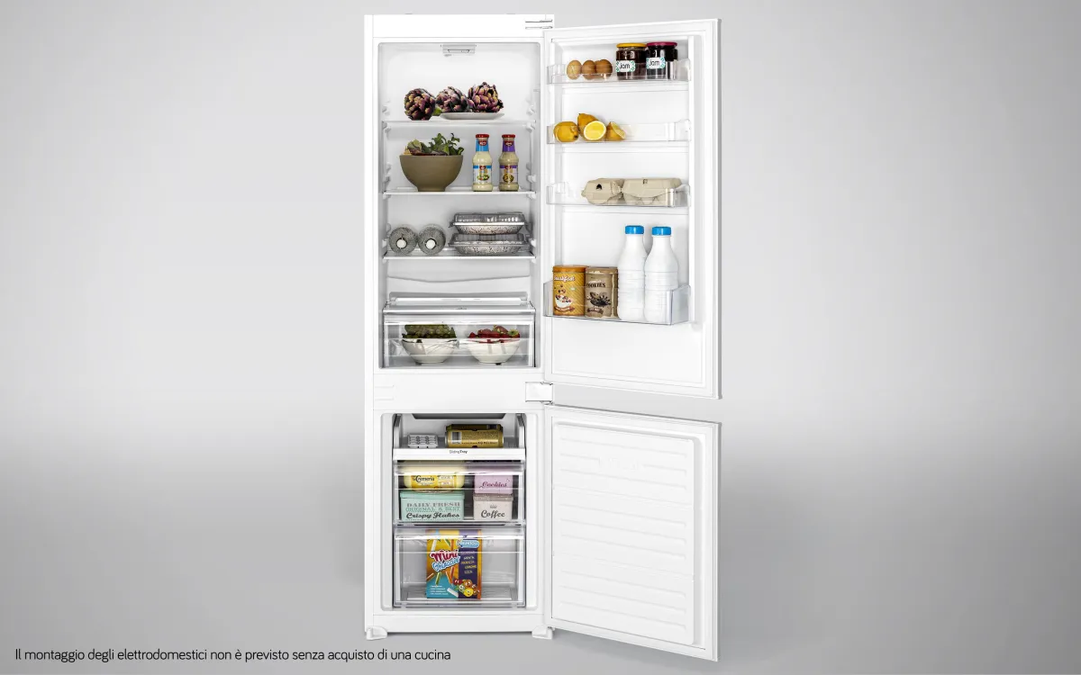 Perla low frost combinato lt 251 reversibile classe f : Frigo