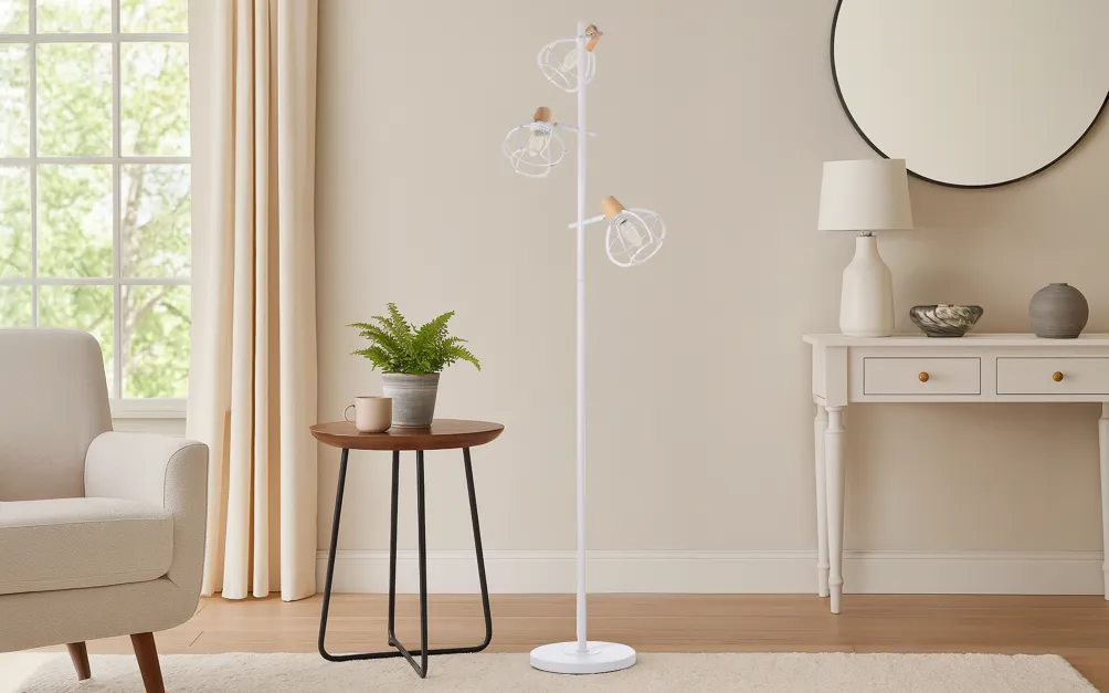 Piantana con gabbietta e14 3 luci senza lampadina : Ginger