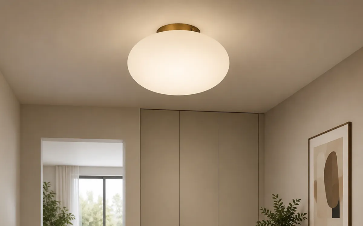Plafoniera e27 vetro senza lampadina : Janet