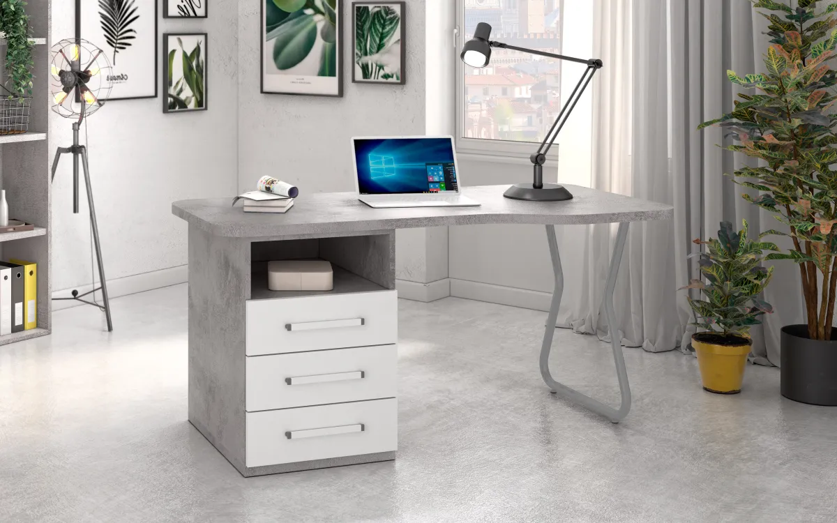 Scrivania 150 cm stile industrial: Spring
