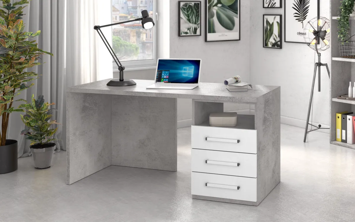Scrivania industrial con cassetti: Spring