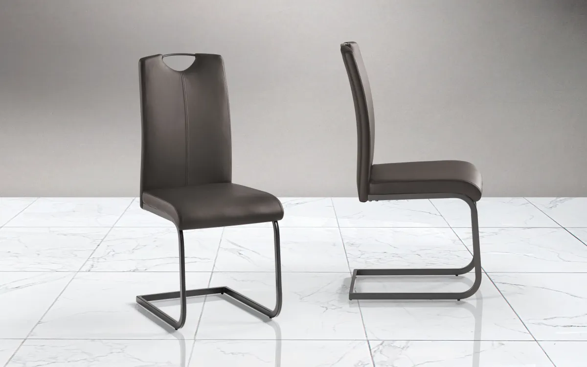 Sedia Curva di Design colore Nero: Budapest