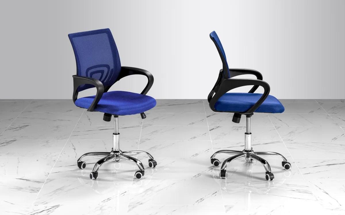 Sedia da ufficio ergonomica Blu: Venus