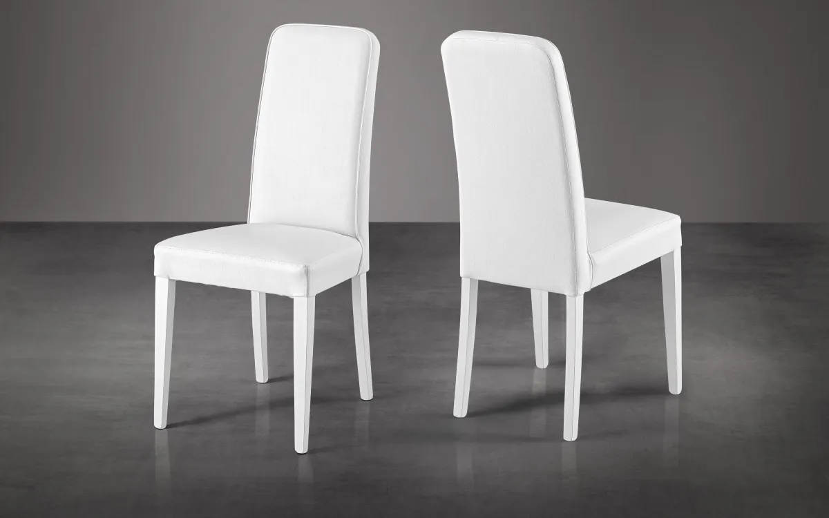 Sedia Rivestimento eco bianco: Florida b